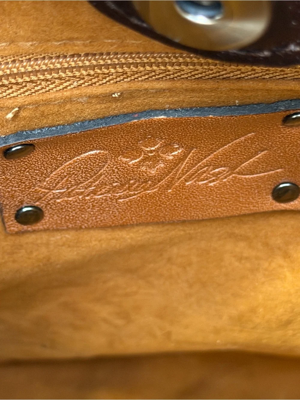 Patricia Nash Western 2010s Montana Camille Leather Hobo Crossbody